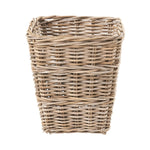 Grey Kubu Rattan Square Waste Paper Bin-2
