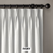 Pinch Pleated Woven Herringbone Linen Curtains UK - Natural Texture | Standard & Made to Measure-1
