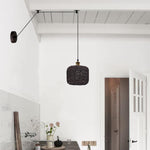 Bamboo Hemp Ceiling Pendant Light Fixture~6440-4