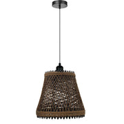 Rattan Wicker Ceiling Pendant Light Shade Hanging Light Antique décor Lampshade~1334-5