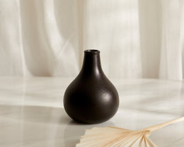 Chelsea Black Ceramic Vase-0