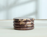 Eloise Rosso Levanto Polished Marble Coasters-3