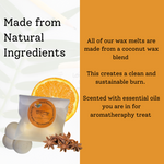 Spiced Orange Coconut Wax melts - Pack of 3-3