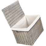 58cm Antique Wash Wicker Storage Basket-2