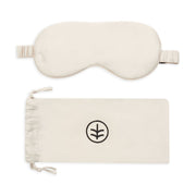Silk Sleep Eye Mask in Wheat (Eucalyptus Silk)-0