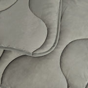 Quilted Snuggle Blanket in Grey-2