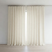 Natural Undyed 100% Pure Wool Blackout Curtains | Custom Made to Measure | Choice of Liners & Heading Styles-1