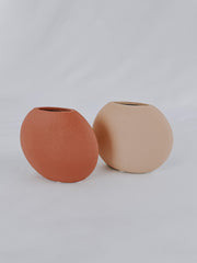 Francine Ceramic Terracotta Vases Set-1