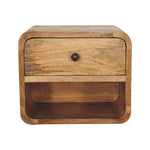 Mini Oak-ish Wall Mounted Bedside with Open Slot wholesalers