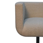 Cream Boucle Swivel Chair-4