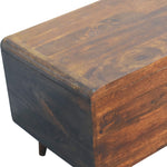 Curved Chestnut Blanket Box-4