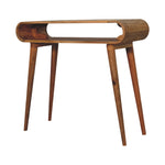 Amaya Oak-ish Nordic Style Console Table-2