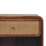 Chestnut Open Woven Bedside-4