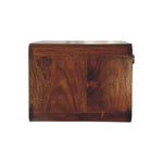 Chestnut Wall Mounted Open Woven Bedside-8