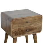 Curved Classic Grey Washed Bedside for resell