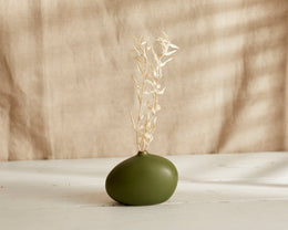 Joseline Ceramic Decorative Green Vase-0