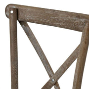Light Oak Cross Back Dining Chair-1