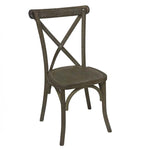 Light Oak Cross Back Dining Chair-0