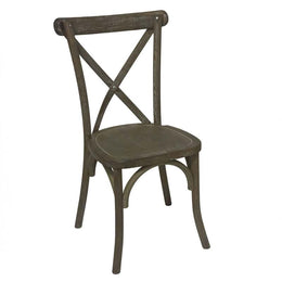 Light Oak Cross Back Dining Chair-0