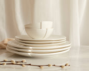 Maeve White Porcelain Round Dinner Plate-1