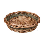 Unpeeled Willow Round Wicker Tray-1