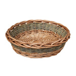 Unpeeled Willow Round Wicker Tray-2