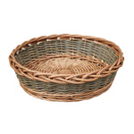 Unpeeled Willow Round Wicker Tray-3