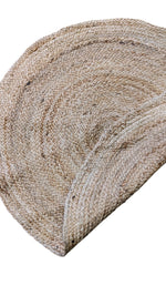 Braided Natural Jute Rug - 82 x 82 cm-4