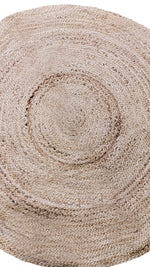 Braided Natural Jute Rug - 107 x 107 cm-4