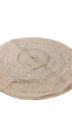 Braided Natural Jute Rug - 107 x 107 cm-2