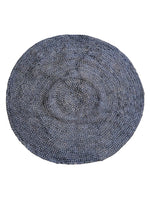 Braided Overdyed Jute Rug - 104 x 104 cm-0
