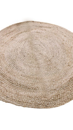 Braided Natural Jute Rug - 116 x 116 cm-3