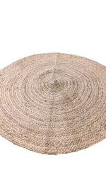 Braided Natural Jute Rug - 91 x 91 cm-4