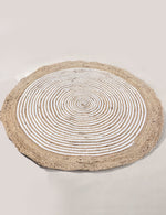 Braided Natural Jute Rug - 94 x 94 cm-2