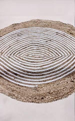 Braided Natural Jute Rug - 94 x 94 cm-4