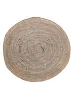 Braided Natural Jute Rug - 137 x 137 cm-0
