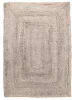 Braided Natural Jute Rug - 122 × 85 cm-0