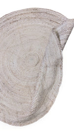 Braided Natural Jute Rug - 122 × 122 cm-3