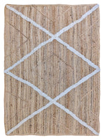 Braided Natural Jute Rug - 174 × 134 cm-0