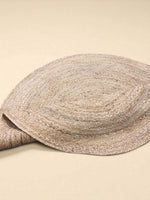 Braided Natural Round Jute Rug - 94 x 94 cm-4