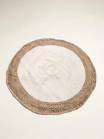 Braided Natural Round Jute Rug - 91 x 91 cm-3