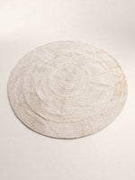 Braided Natural Round Jute Rug - 113 x 113 cm-2