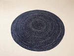 Braided Overdyed Round Jute Rug - 122 x 122 cm-2