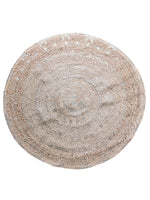 Chunky Natural Jute Rug - 119 x 119 cm-0