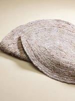 Braided Natural Round Jute Rug - 85 x 85 cm-4