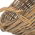 Small Round Grey Rattan Log Basket-3