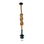 Retro Hemp Rope Iron Pendant Hanging set~2456-5