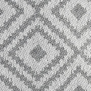 Grey Linen Cushion Cover | 45x45cm | Geometric Pattern | Modern Home Decor-1