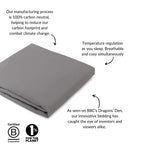 Flat Sheet in Grey (Eucalyptus Silk)-3