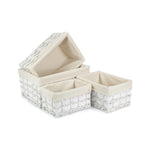 Whitewash Scandi Storage Basket With White Lining-0
